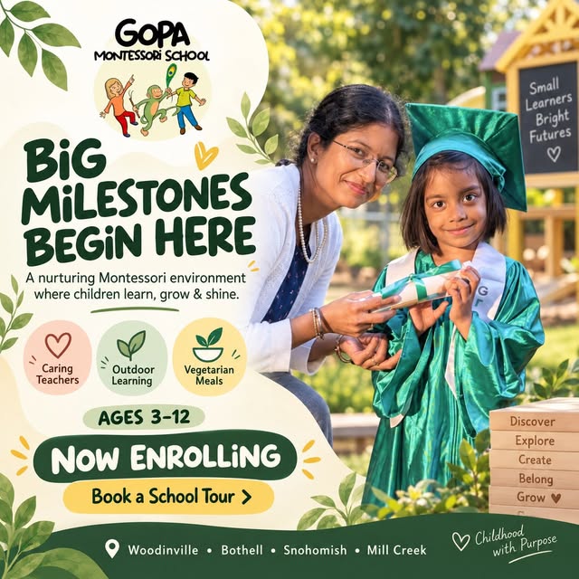 Instagram post from Gopa Montessori, September 20, 2026