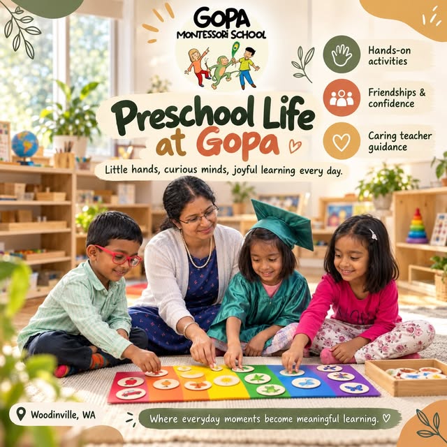 Instagram post from Gopa Montessori, October 02, 2026