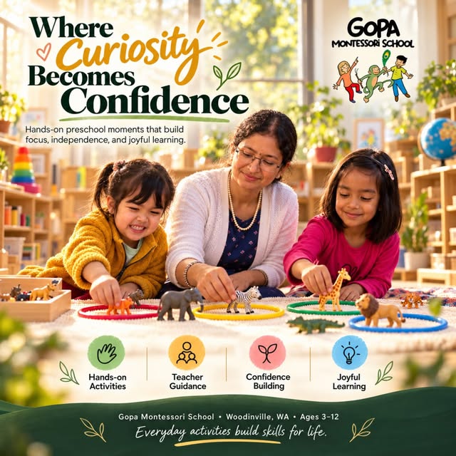 Instagram post from Gopa Montessori, October 17, 2026